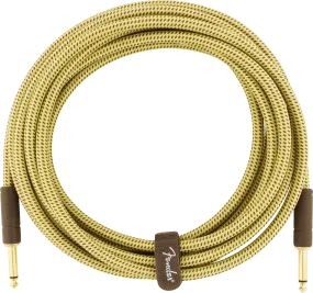 Fender DELUXE Series Instrument Cable 15' - Tweed