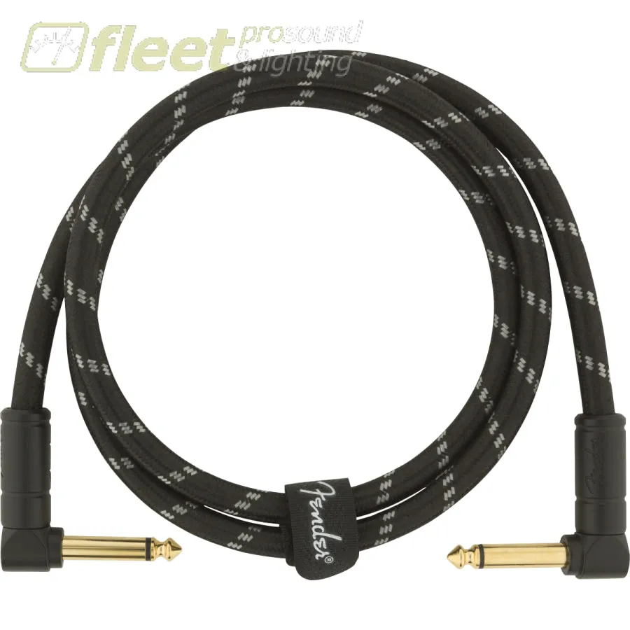 Fender Deluxe Series Instrument Cable, Angle/Angle, 3', Black Tweed (0990820096)