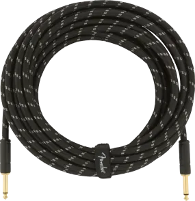 Fender DELUXE Series Instrument Cable (Black Tweed) - 25'