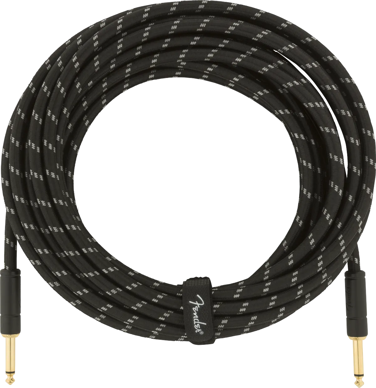 Fender DELUXE Series Instrument Cable (Black Tweed) - 25'