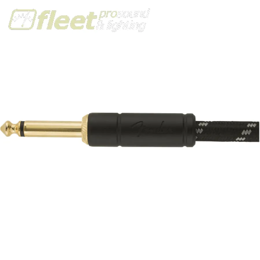 Fender Deluxe Series Instrument Cable - Straight to Straight - Black Tweed 18.6' (0990820080)
