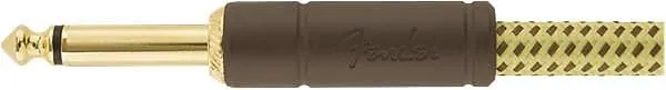 Fender Deluxe Series Instrument Cable, Straight/Angle, 25', Tweed