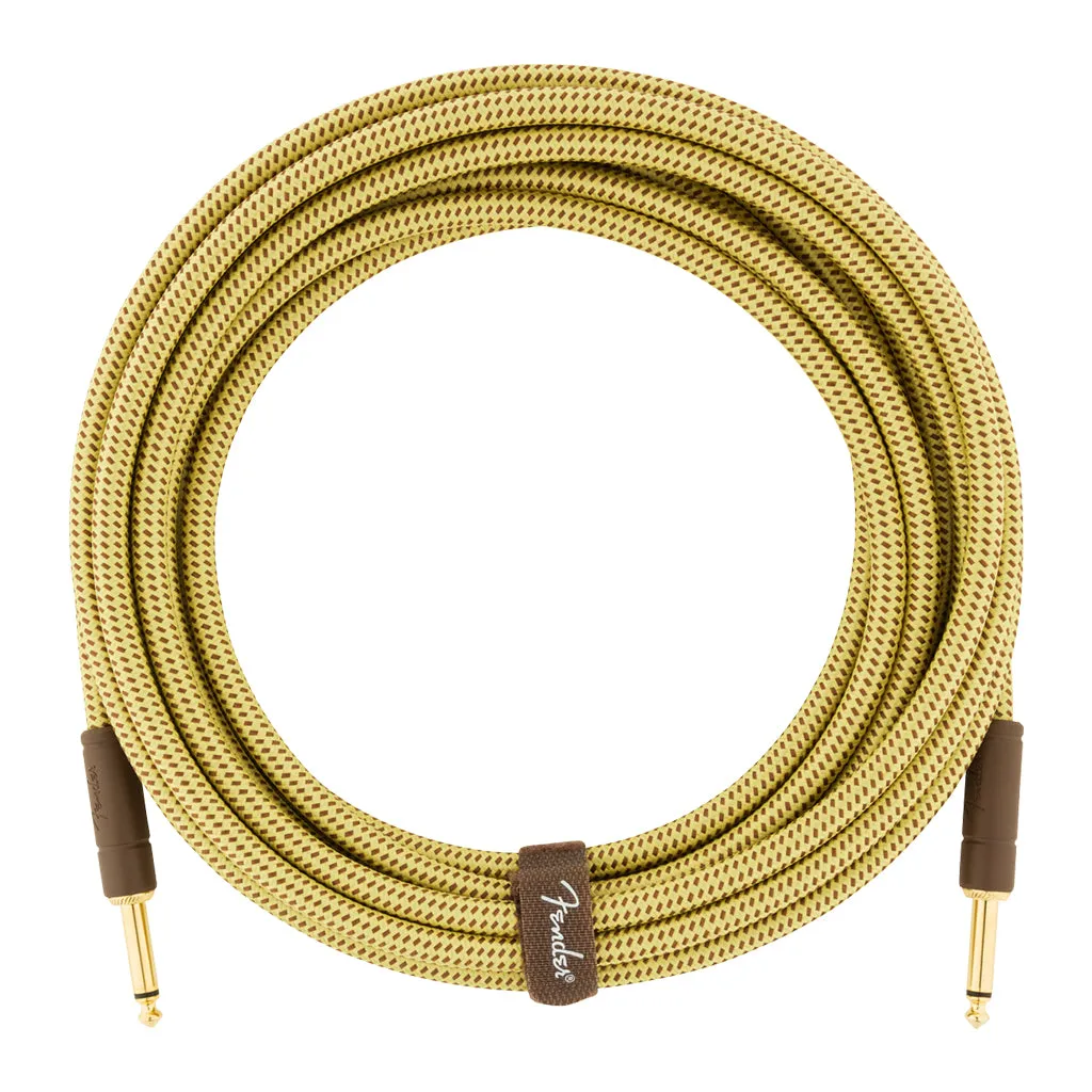 Fender Deluxe Series Instrument Cable, Straight/Straight, 18.6', Tweed