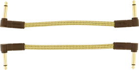 Fender Deluxe Series Instrument Patch Cables - 2 Pack Tweed