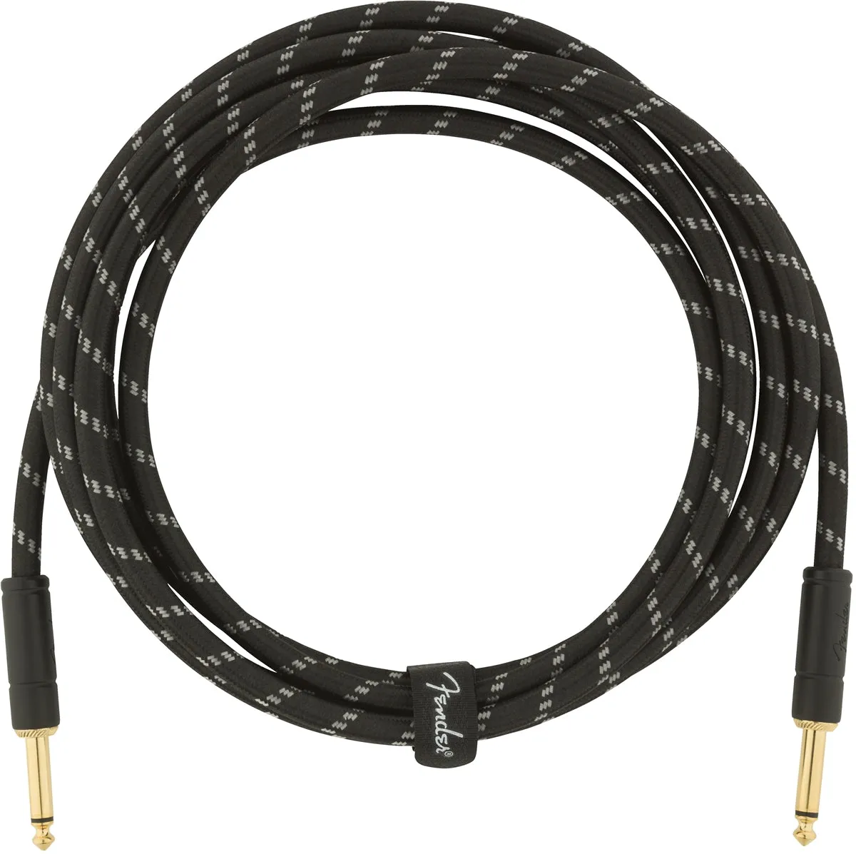 Fender Deluxe Series Stragiht To Straight 10' Instrument Cable - Black Tweed