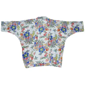 Floral Groove (Kimono Cover-Up) - White