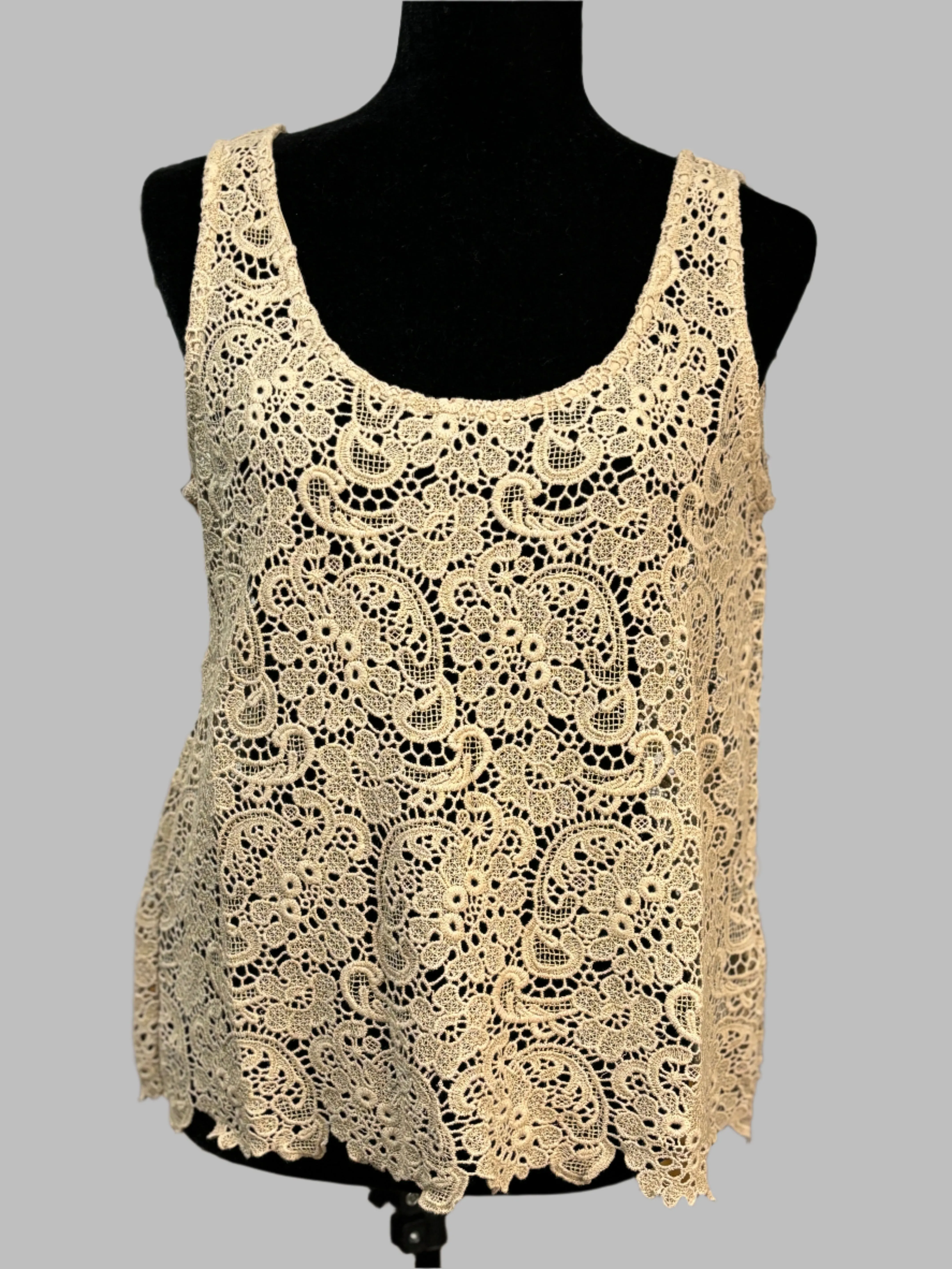 Full Crochet Lace Top