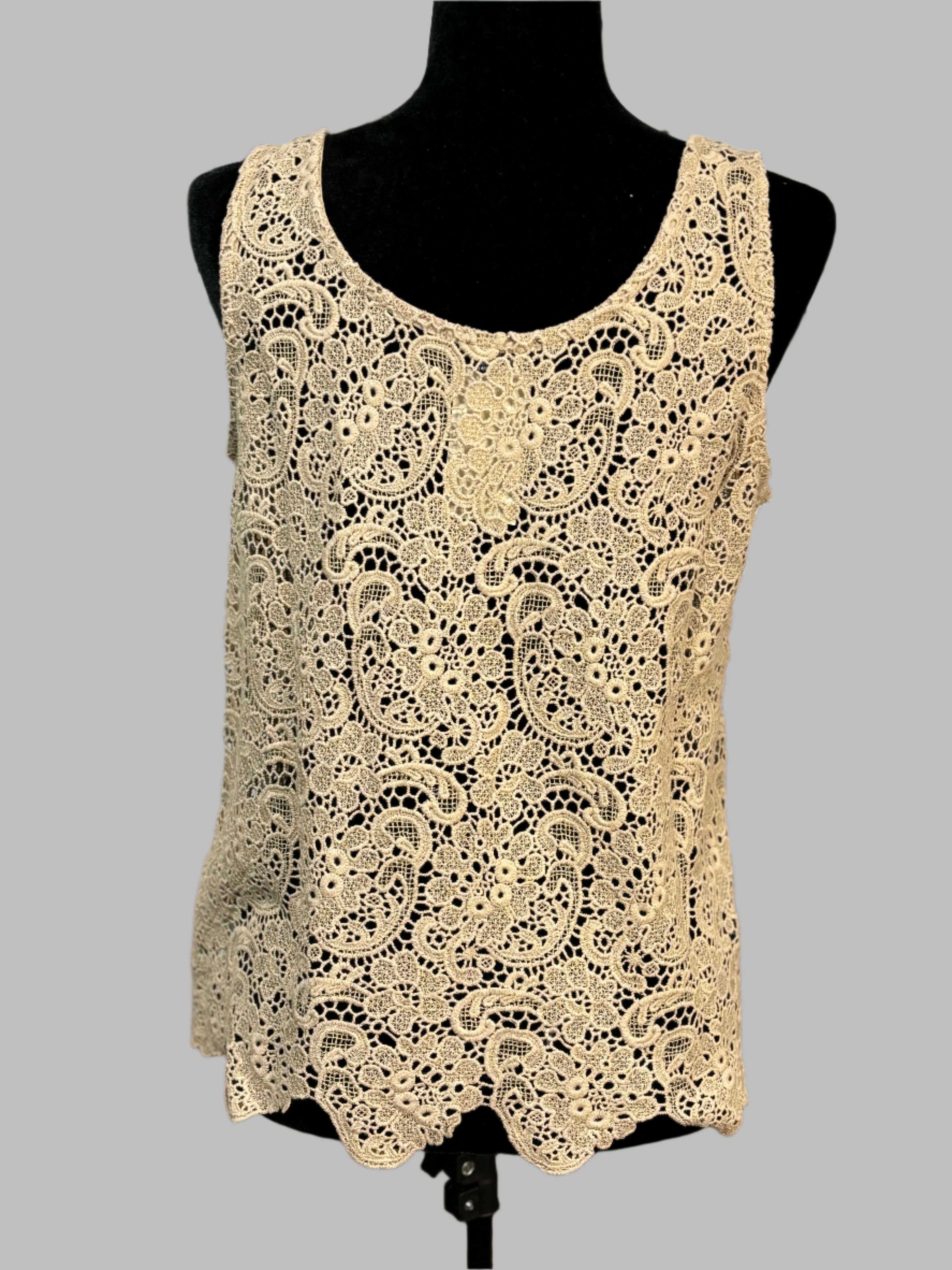 Full Crochet Lace Top