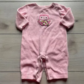 Gymboree Pink Velour Owl Applique Romper