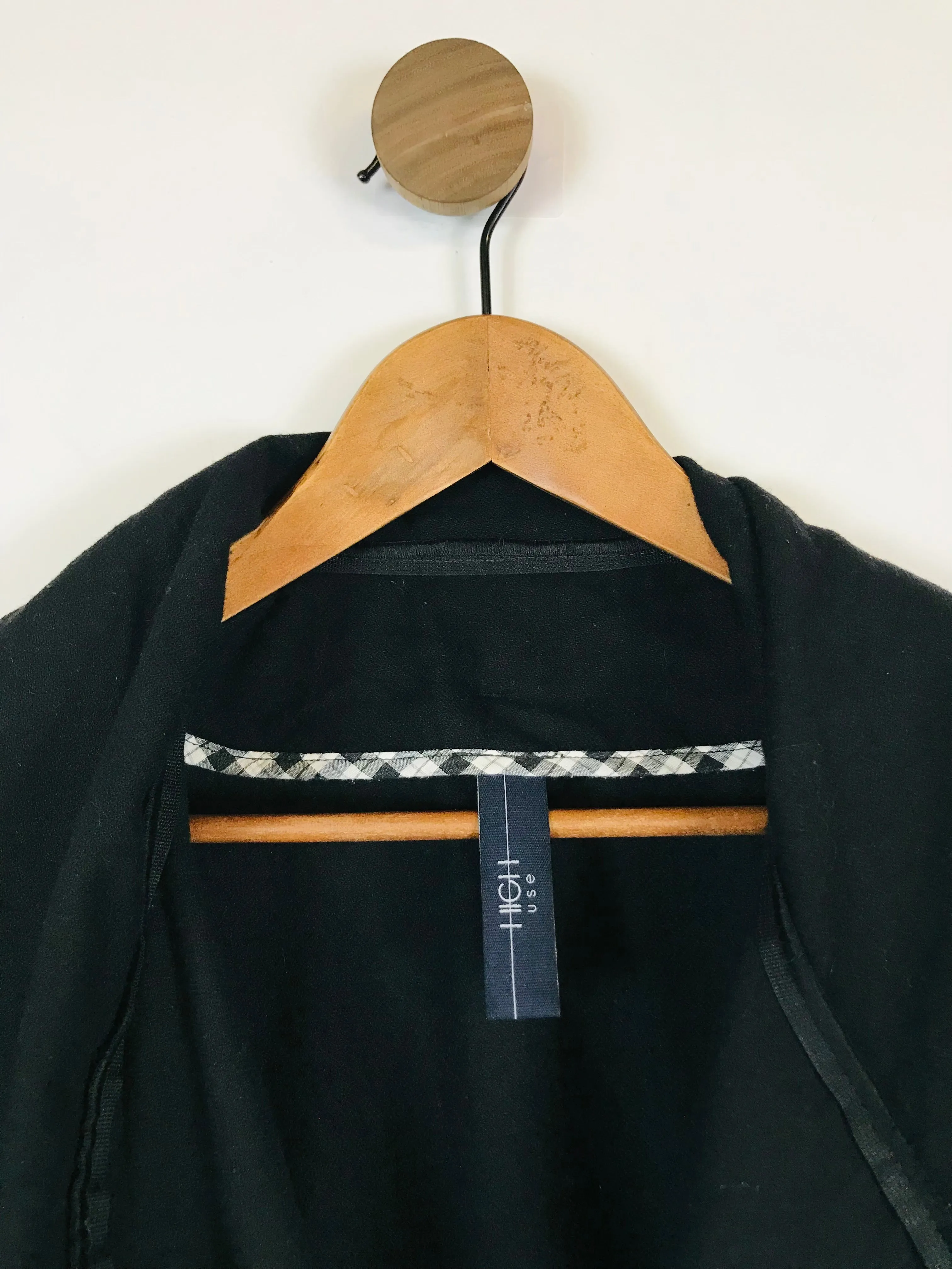 High Use Women's Wool Longline Overcoat | UK14 | Black