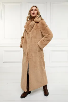 Holland Cooper Asygarth Faux Fur Coat in Beige