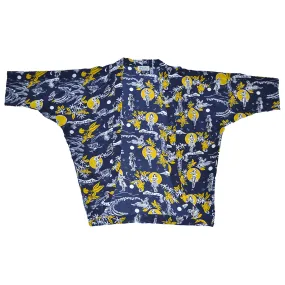 Hula Moon (Kimono Cover-Up) - Navy