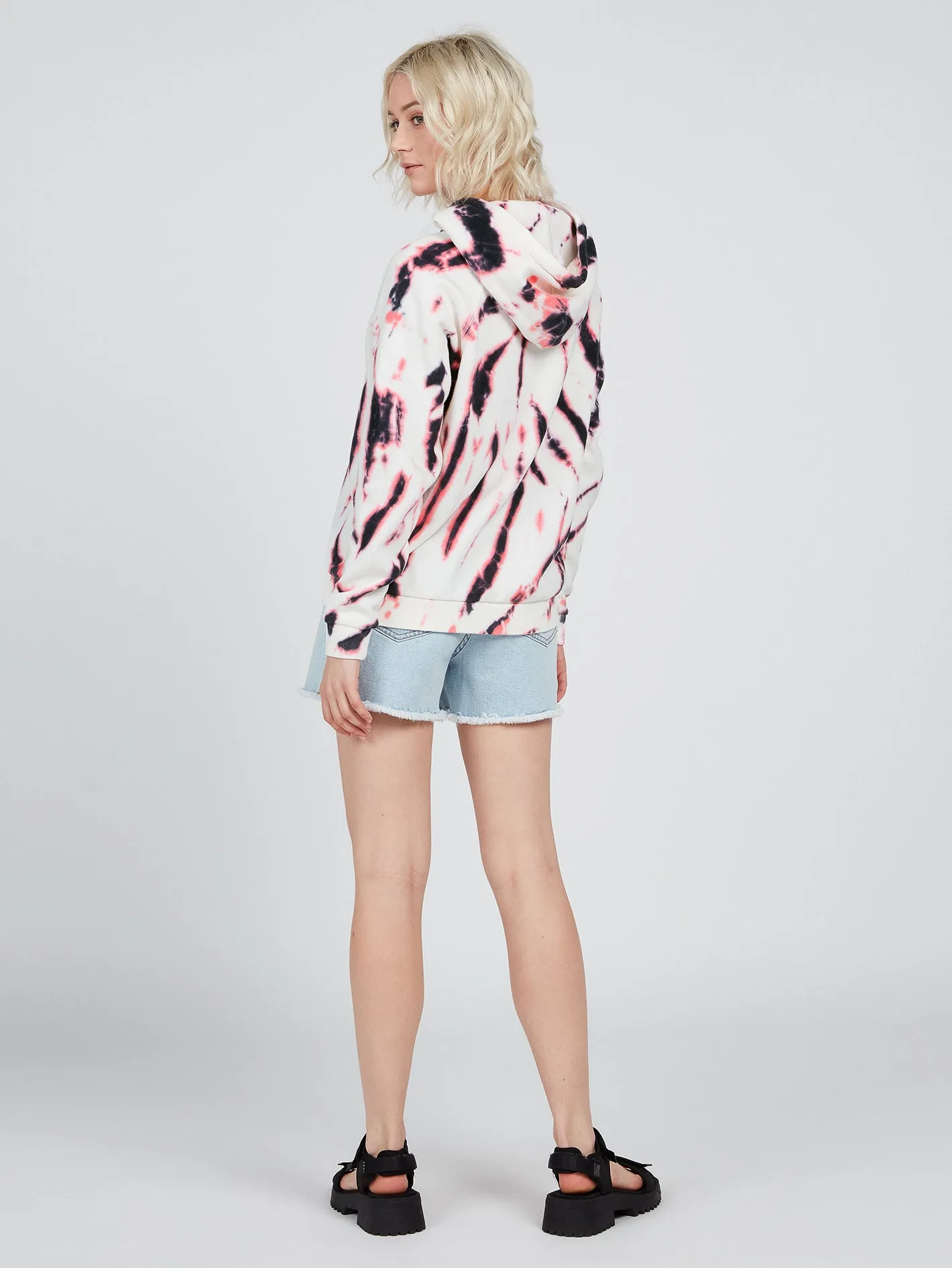 Iconic Stone Hoodie - Black White