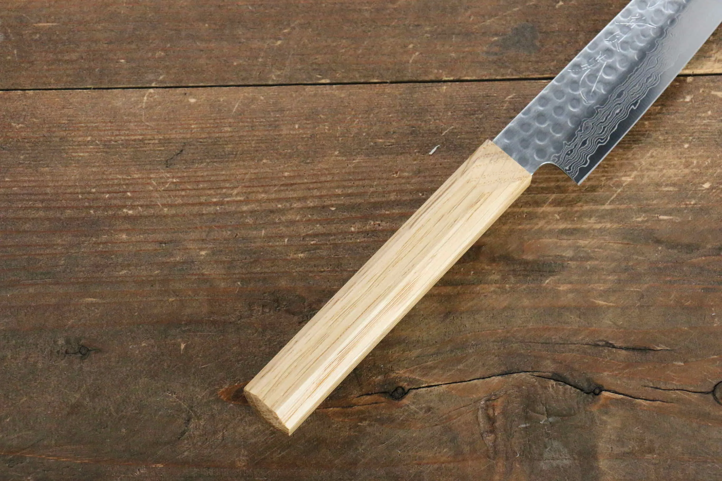 Jikko VG10 17 Layer Kiritsuke Petty-Utility  140mm Oak Handle