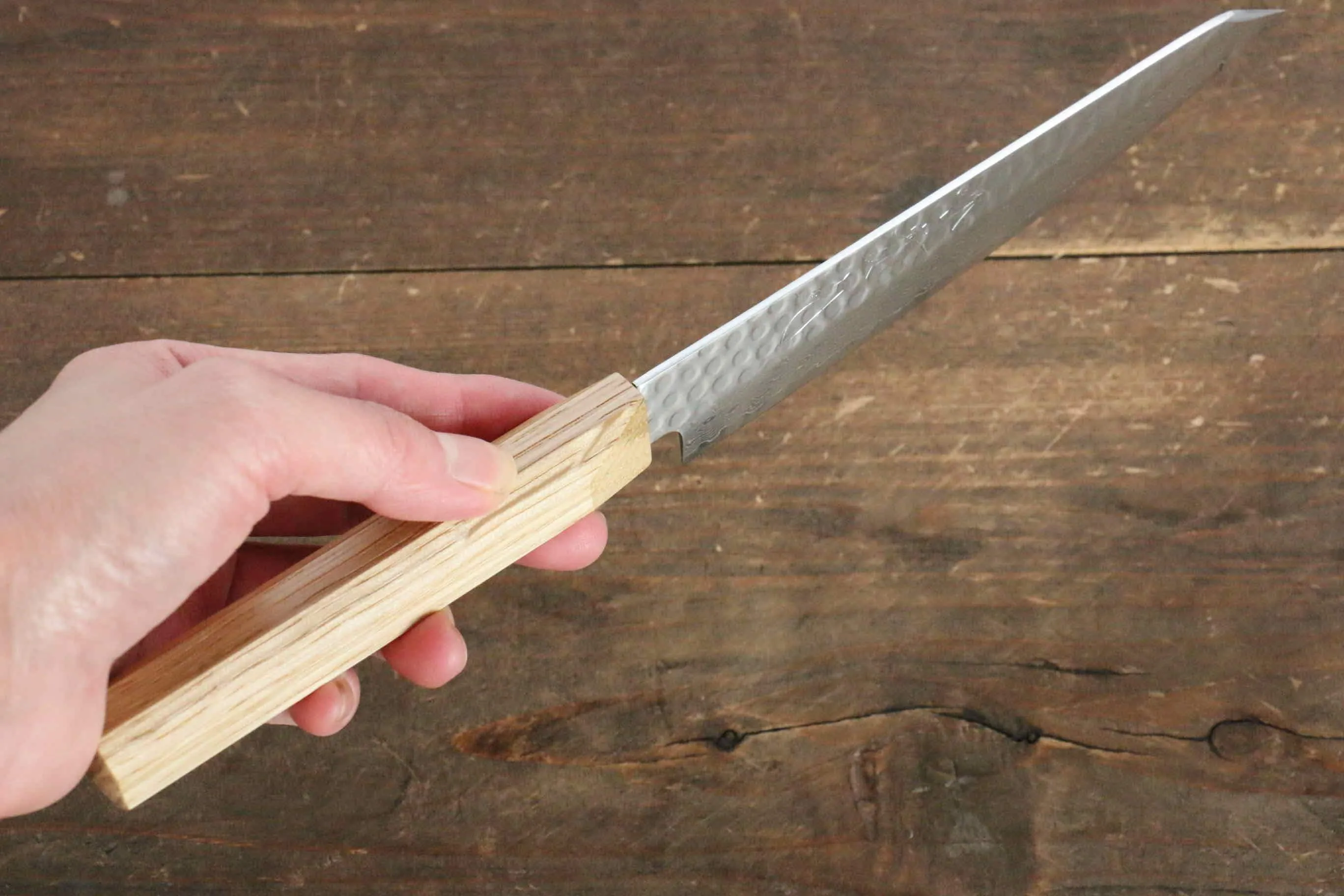 Jikko VG10 17 Layer Kiritsuke Petty-Utility  140mm Oak Handle