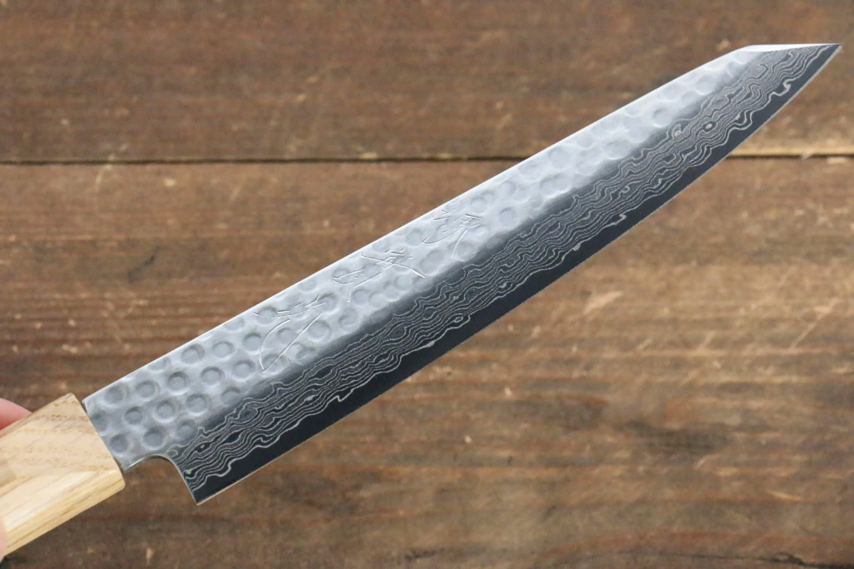 Jikko VG10 17 Layer Kiritsuke Petty-Utility  140mm Oak Handle