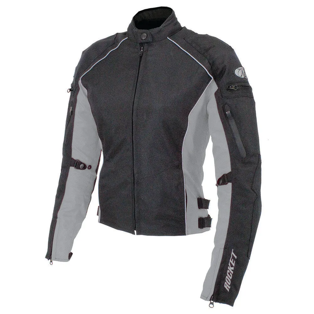 Joe Rocket Ladies Turbulent Textile Jacket Black/Grey