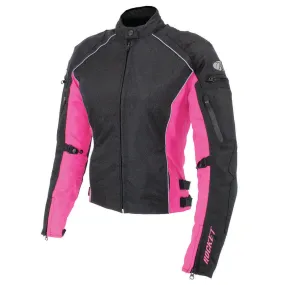Joe Rocket Ladies Turbulent Textile Jacket Black/Pink