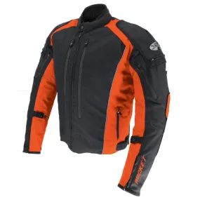 Joe Rocket Turbulent Mens Textile Jacket Black/Orange