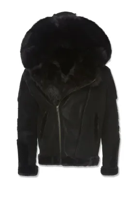 Jordan Craig - El Jefe Shearling Moto Jacket - Black (91590)