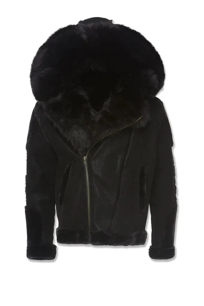 Jordan Craig - El Jefe Shearling Moto Jacket - Black (91590)