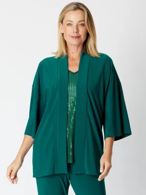 Kimono Jersey Jacket - Jade - 30565