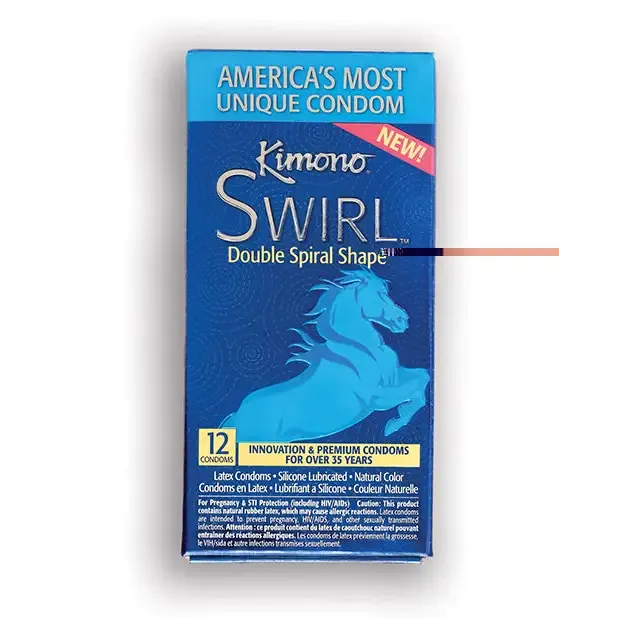 Kimono Swirl Condom - Pack Of 12