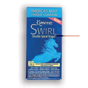 Kimono Swirl Condom - Pack Of 12