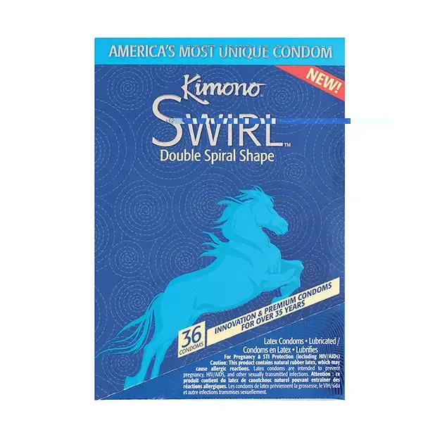 Kimono Swirl Condom  - Pack Of 36