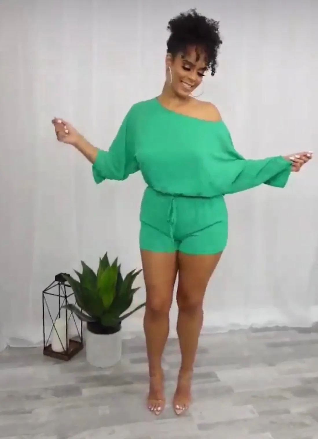 Ladies’ Elise Off-Shoulder Romper