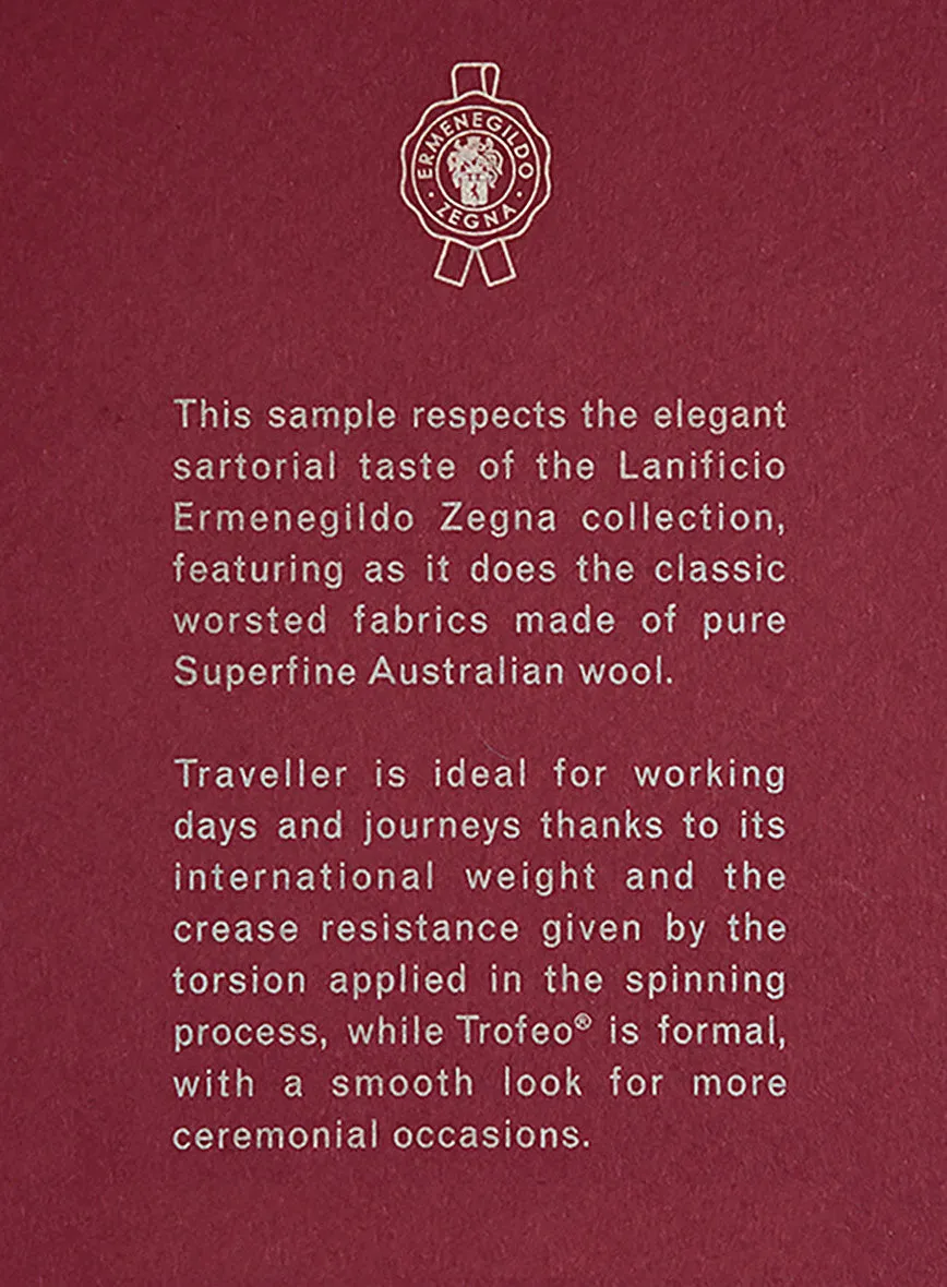Lanificio Zegna Traveller Tobacco Brown Wool Jacket