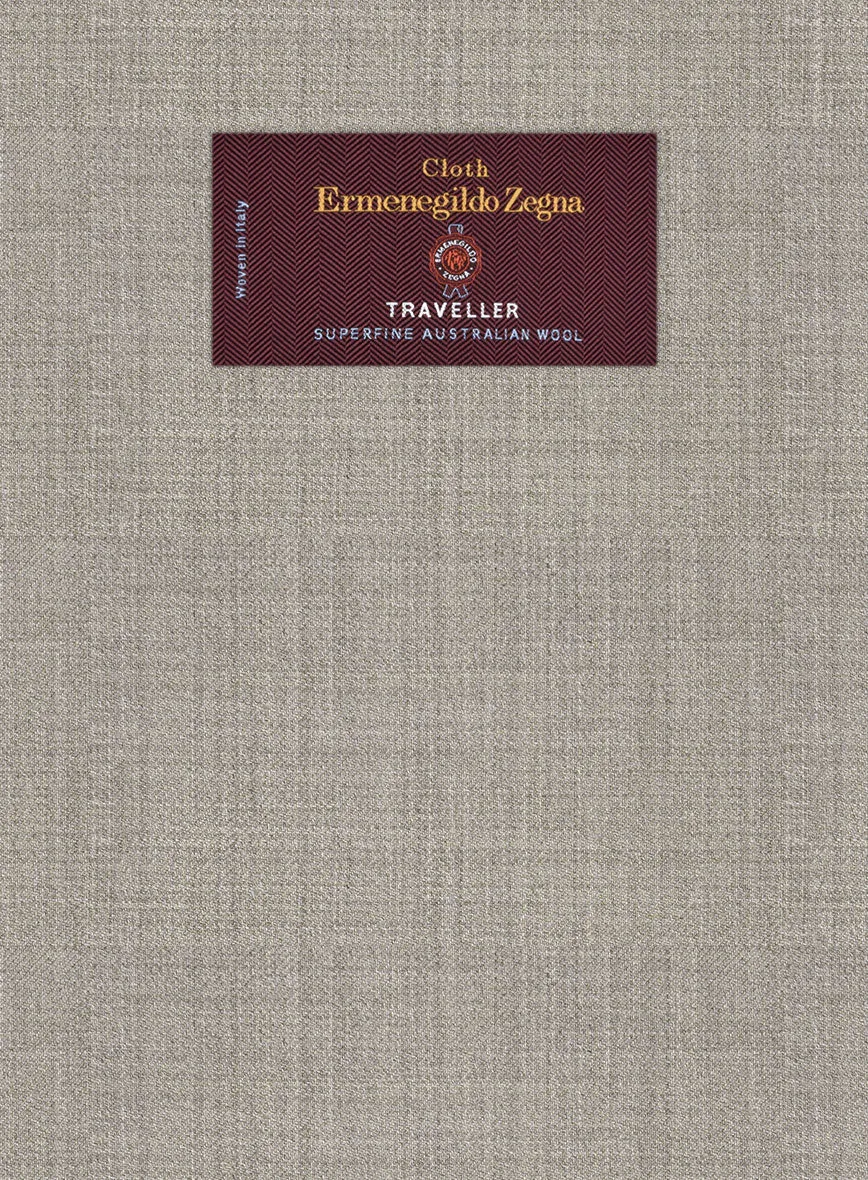 Lanificio Zegna Traveller Tobacco Brown Wool Jacket