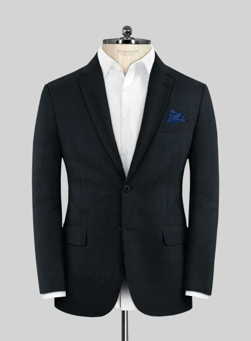 Lanificio Zegna Trofeo Jolge Dark Blue Checks Wool Jacket