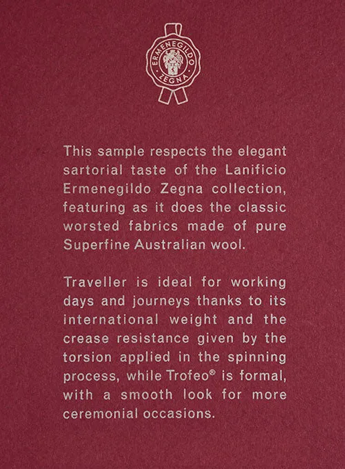 Lanificio Zegna Trofeo Mid Gray Wool Jacket