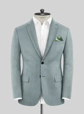 Lanificio Zegna Trofeo Moonstone Blue Wool Jacket