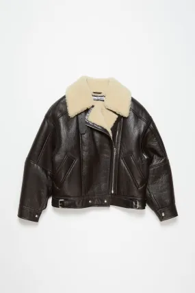 LEATHER SHEARLING JACKET