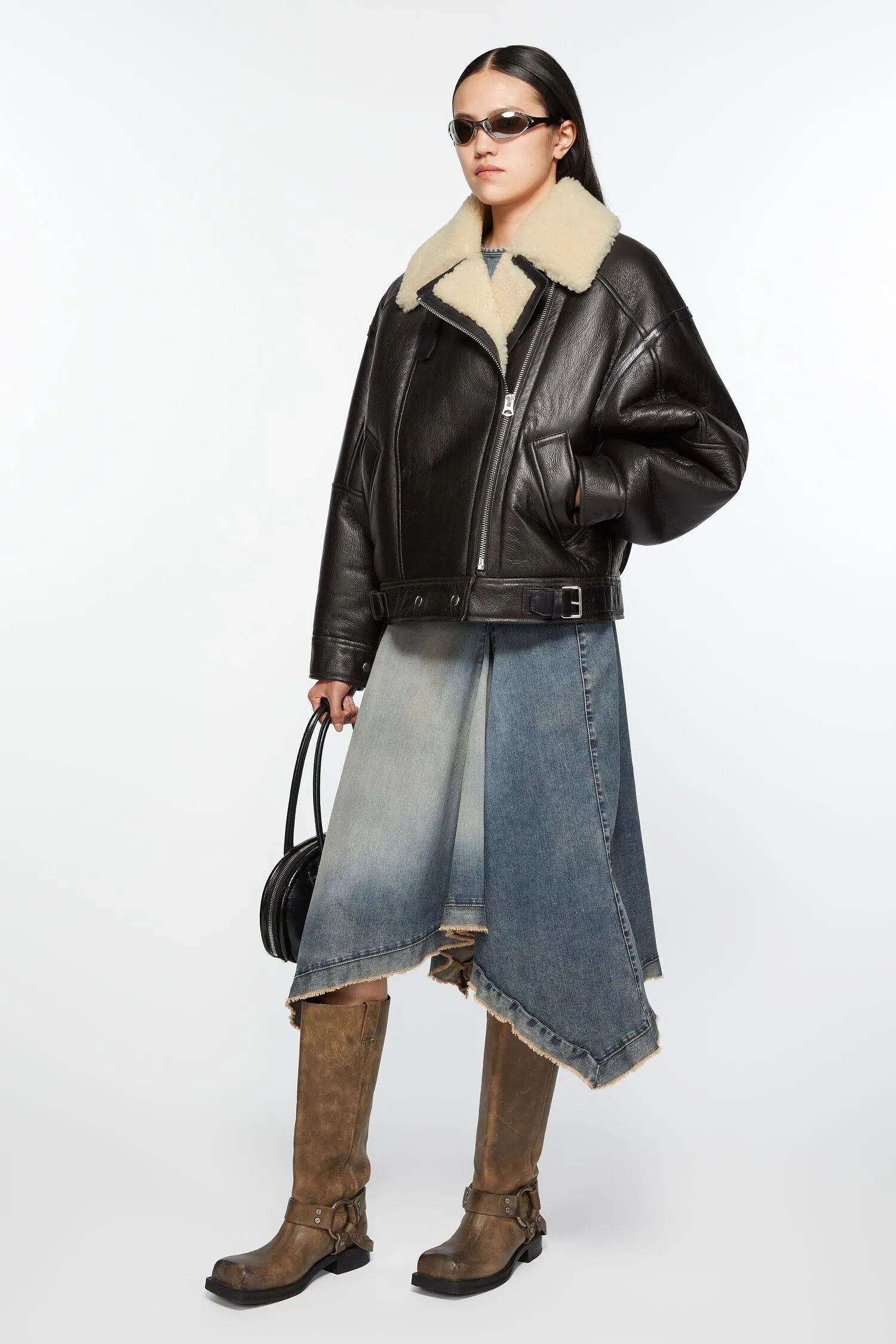LEATHER SHEARLING JACKET