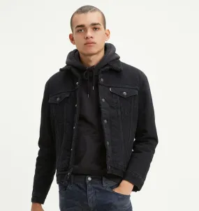 Levi's Type 3 Sherpa Trucker Black Jacket