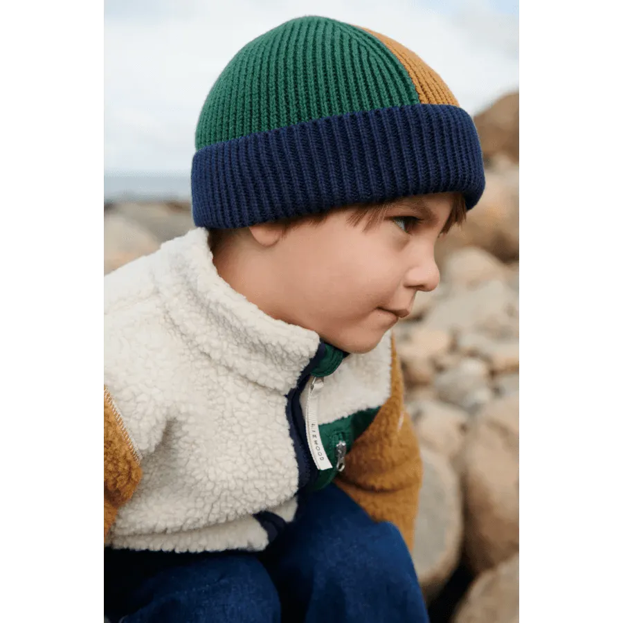 Liewood: Nolan Pile Jacket - Classic navy mix