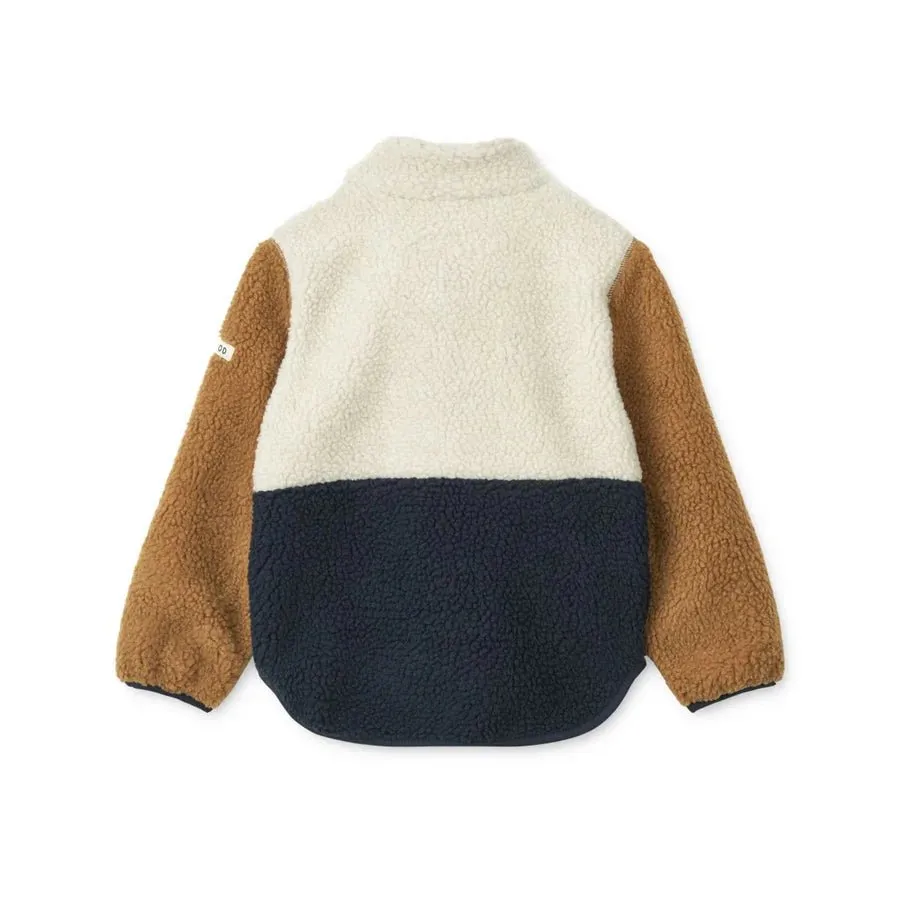Liewood: Nolan Pile Jacket - Classic navy mix