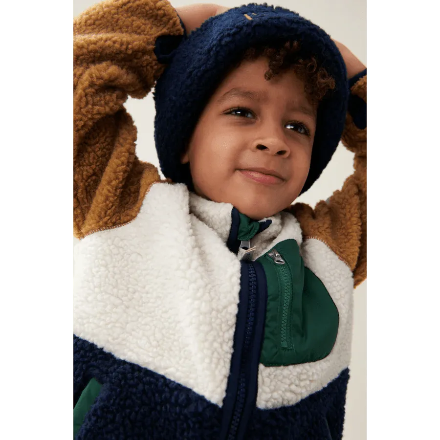 Liewood: Nolan Pile Jacket - Classic navy mix
