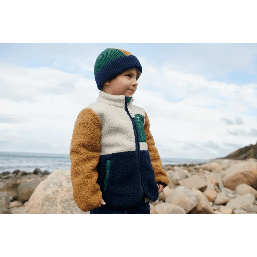 Liewood: Nolan Pile Jacket - Classic navy mix