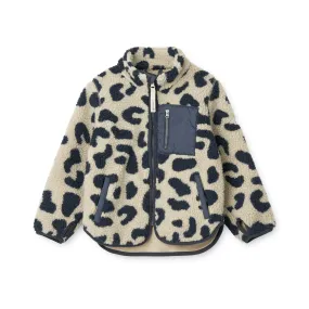 Liewood: Nolan Pile Printed Jacket - Mega Leo Mist