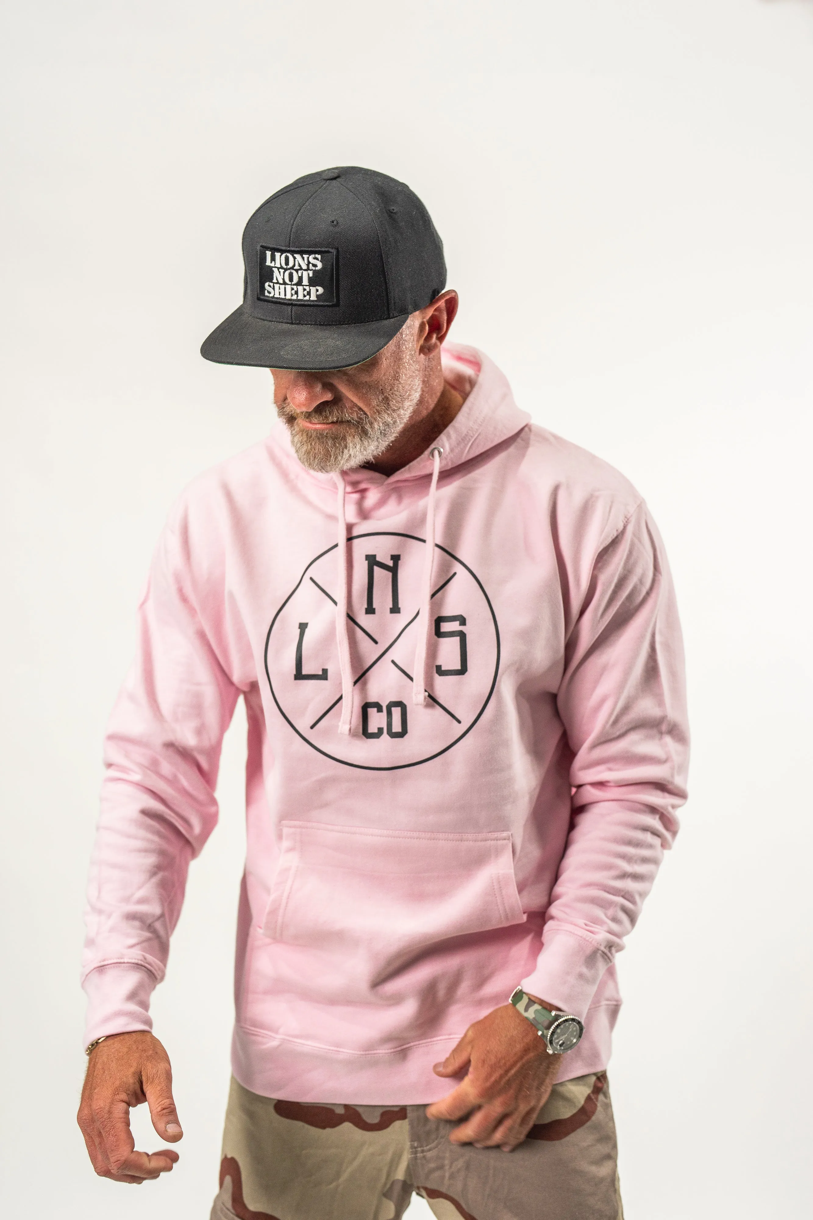 Lions Not Sheep "Icon" Hoodie - Pink Edition