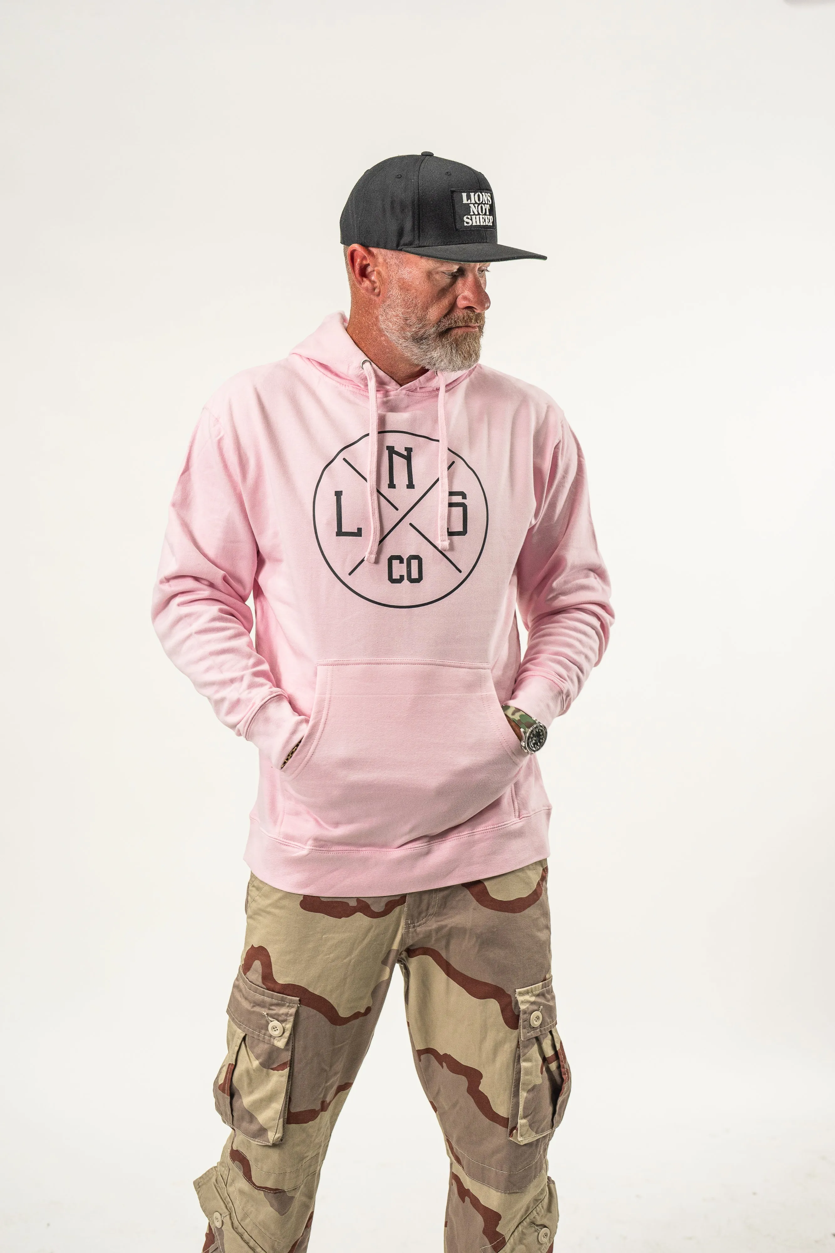 Lions Not Sheep "Icon" Hoodie - Pink Edition