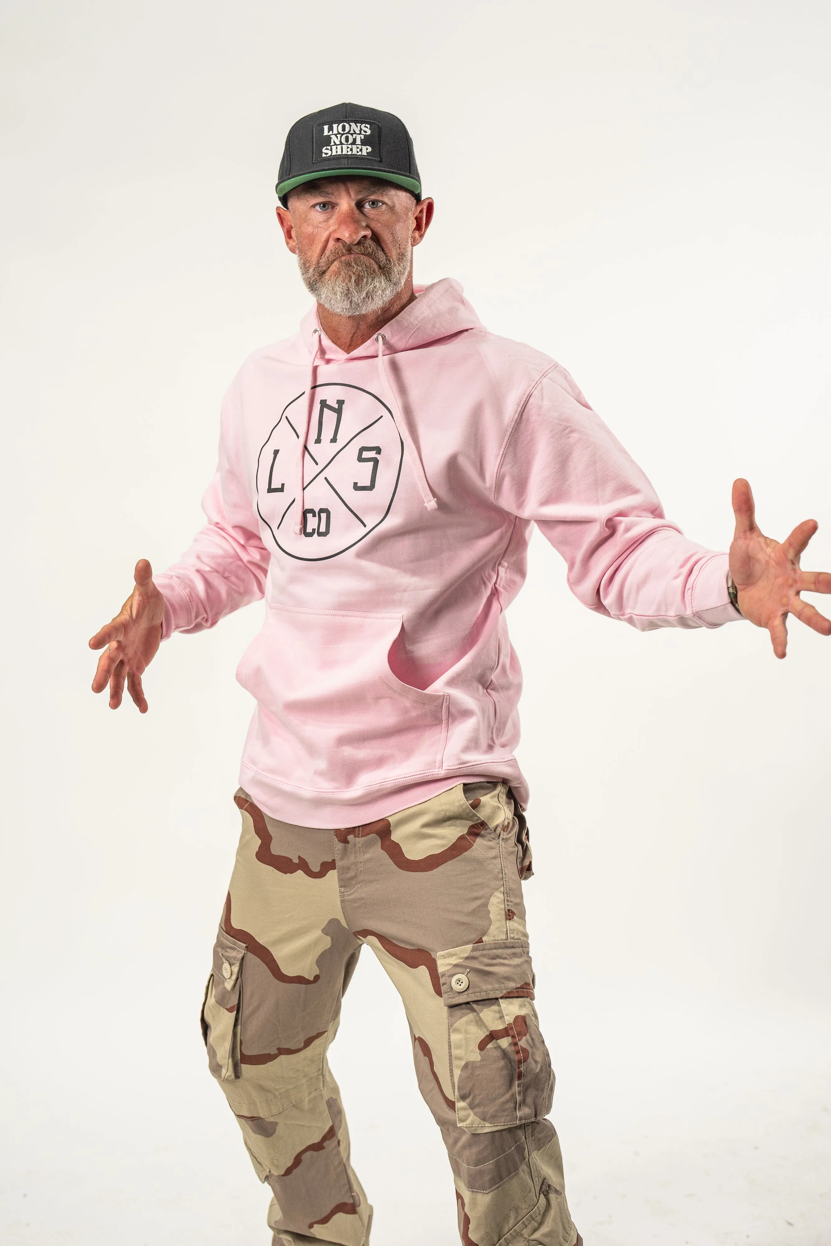 Lions Not Sheep "Icon" Hoodie - Pink Edition
