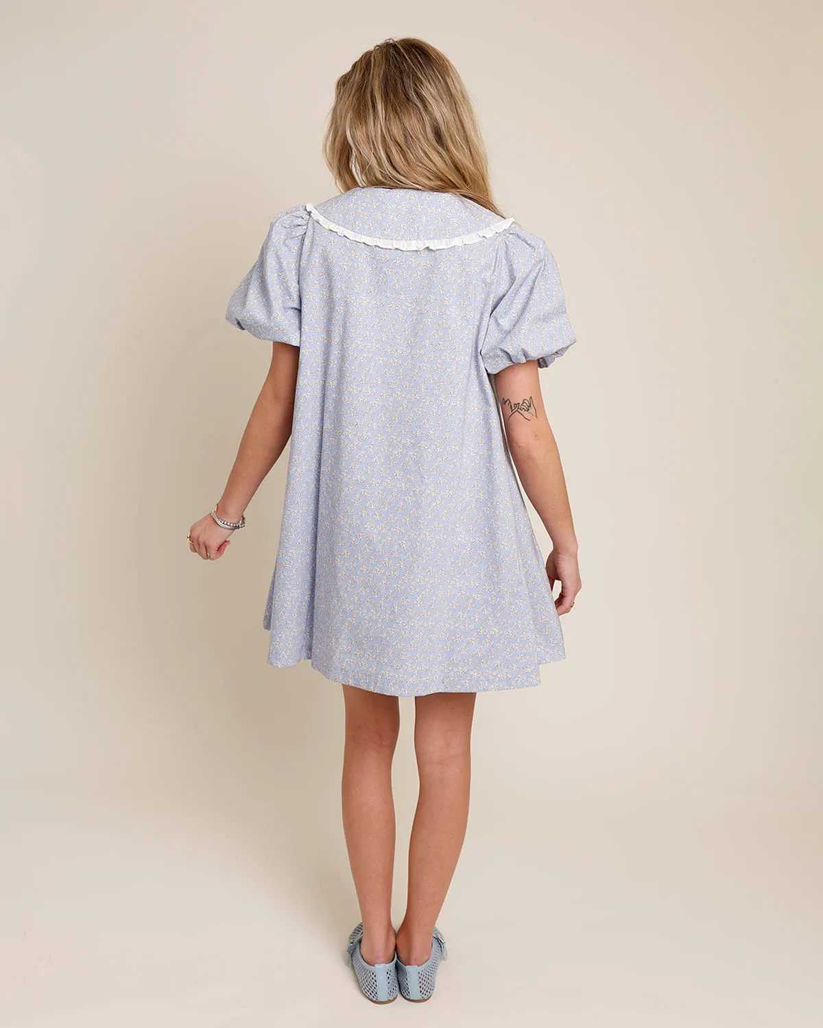 LONDON BABYDOLL MINI DRESS