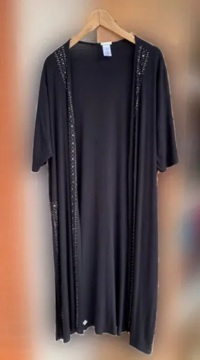 Long Black Gem Kimono