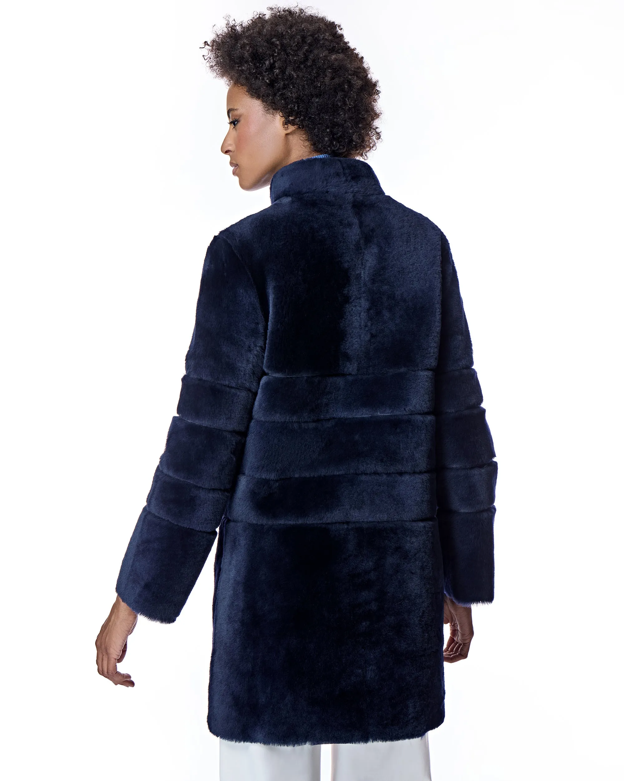 Maximilian Horizontal Shearling Jacket
