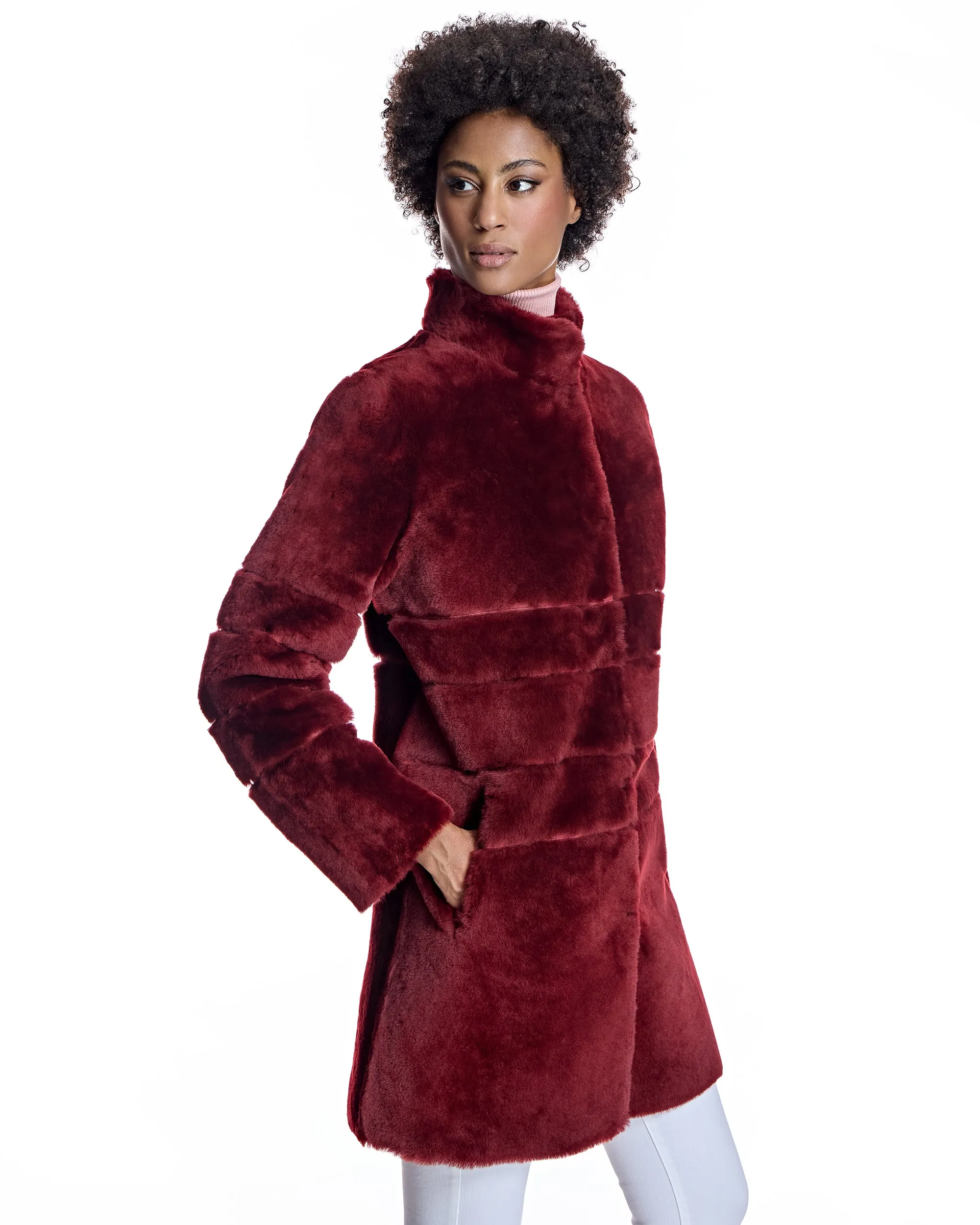 Maximilian Horizontal Shearling Jacket